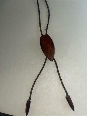 Handcrafted Brown Bolo Wood Multistrand Necklace
